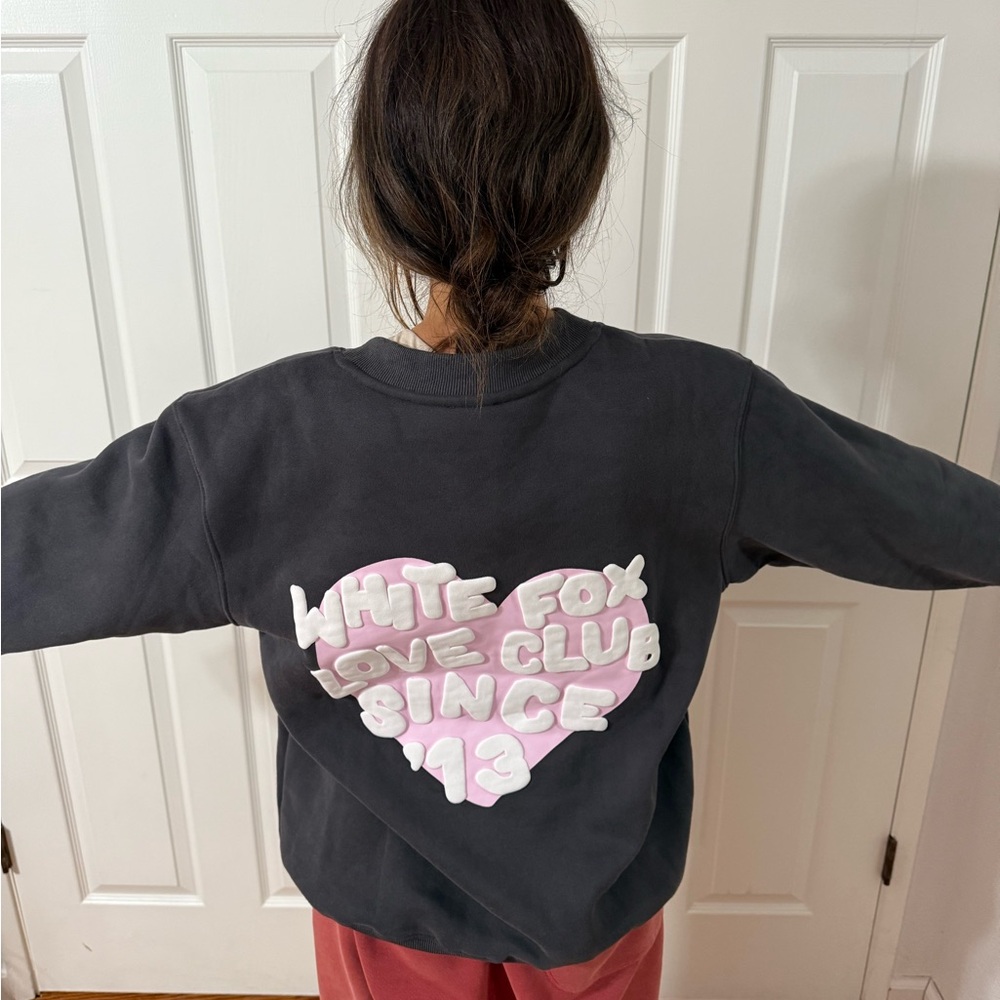 White Fox Oversized Sweatshirt